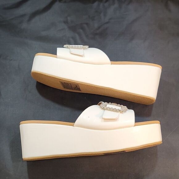 BRAND NEW FOREVER OPEN-TOE BLOCK HEEL ESPADRILLE WEDGE SANDAL G1 - Picture 9 of 12